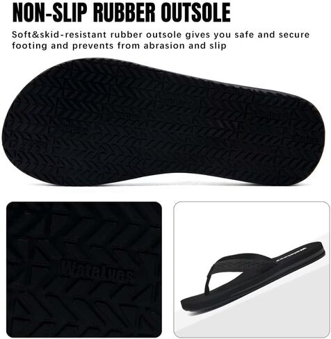 WateLves Womens-Flip-Flops-Thong-Sandals-Beach-Shoes Light and Comfortable for Vacation Walking-Bathroom-Pool in Kuwait