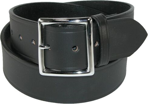 Boston Leather Men's Big & Tall Leather 1 3/4 Inch Garrison Belt, 52, Black in Kuwait