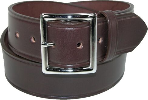 Boston Leather Men's Big & Tall Leather 1 3/4 Inch Garrison Belt, 52, Black in Kuwait