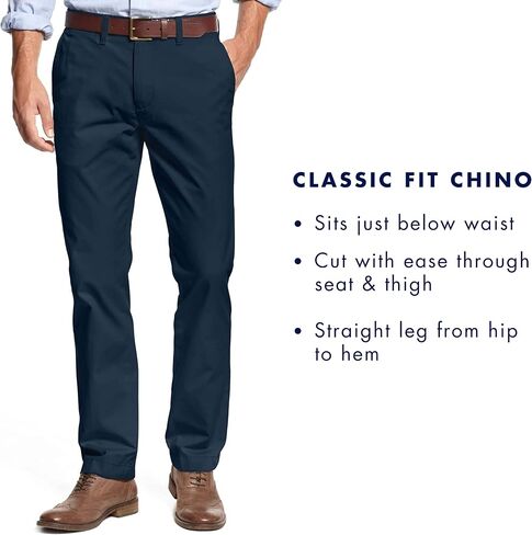 Tommy Hilfiger Men's Big & Tall Stretch Cotton Chino Pants in Classic Fit in Saudi Arabia