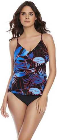 Magic Suit Women's Hot Line Chloe Tankini Swim Top 6011034 8 Black/Multi in Saudi Arabia