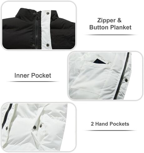 FARVALUE Mens Winter Coats Warm Puffer Jacket Thicken Winter Parka Padded Outwear with Hood in Saudi Arabia