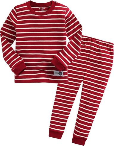 VAENAIT BABY 12M-12Y للأطفال الأولاد والبنات للجنسين للأطفال الصغار ملون مخطط/بسيط ملابس نوم للعطلات طقم بيجامة قطعتين in Kuwait