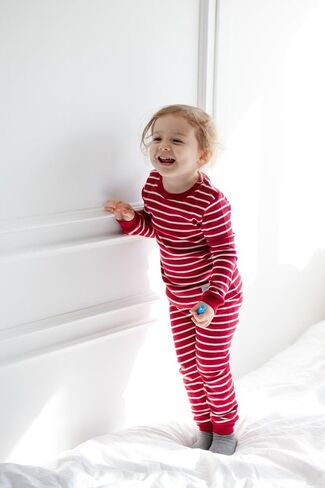 VAENAIT BABY 12M-12Y للأطفال الأولاد والبنات للجنسين للأطفال الصغار ملون مخطط/بسيط ملابس نوم للعطلات طقم بيجامة قطعتين in Kuwait