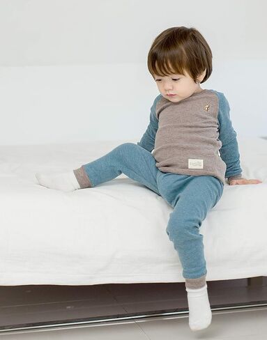 VAENAIT BABY 12M-12Y للأطفال الأولاد والبنات للجنسين للأطفال الصغار ملون مخطط/بسيط ملابس نوم للعطلات طقم بيجامة قطعتين in Kuwait