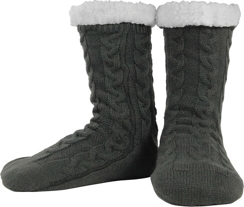 BenSorts Men Fuzzy Slipper Socks with Grippers Non Slip Indoor House Socks Christmas Gifts in Saudi Arabia