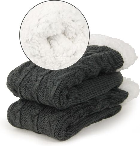 BenSorts Men Fuzzy Slipper Socks with Grippers Non Slip Indoor House Socks Christmas Gifts in Saudi Arabia