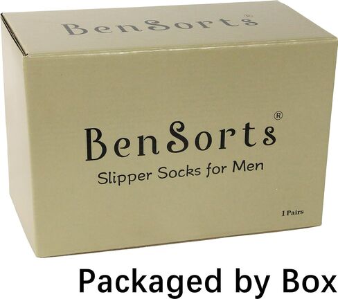 BenSorts Men Fuzzy Slipper Socks with Grippers Non Slip Indoor House Socks Christmas Gifts in Saudi Arabia
