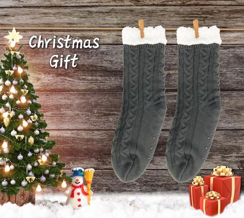 BenSorts Men Fuzzy Slipper Socks with Grippers Non Slip Indoor House Socks Christmas Gifts in Saudi Arabia
