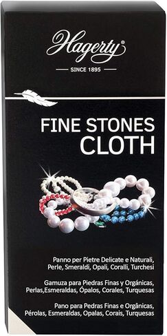 هاجيرتي قماش من الاحجار الجميلة مقاس 36 × 30 سم I Imprägniertes Schmucktuch aus Baumwolle I Effizientes Schmuck Poliertuch für Schmuckstücke mit Smaragden Perlen Opalen Korallen Türkisen in Saudi Arabia