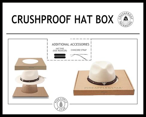 قبعة باينابل آند ستار صن سترو فيدورا للشاطئ بضفائر دقيقة بعامل حماية من الأشعة فوق البنفسجية 50+ للجنسين... in Kuwait