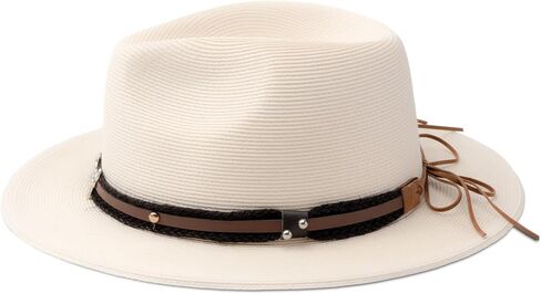 قبعة باينابل آند ستار صن سترو فيدورا للشاطئ بضفائر دقيقة بعامل حماية من الأشعة فوق البنفسجية 50+ للجنسين... in Kuwait