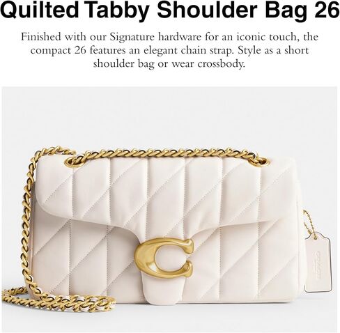 Coach Quilted Tabby Shoulder Bag 26 with Chain in Saudi Arabia