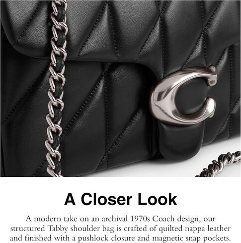 Coach Quilted Tabby Shoulder Bag 26 with Chain in Saudi Arabia