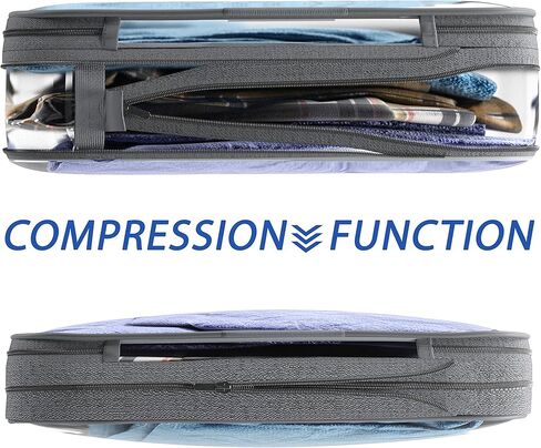 مجموعة من 3 مكعبات تعبئة مضغوطة شفافة - حقيبة سفر للأحذية لأحذية متعددة 8 أزواج in Kuwait