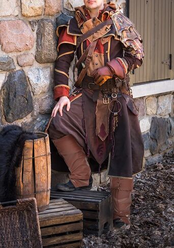 PROCOS رجل القراصنة في العصور الوسطى يغطي التمهيد بو الجلود درع الساق التمهيد تأثيري حلي التبعي in Kuwait