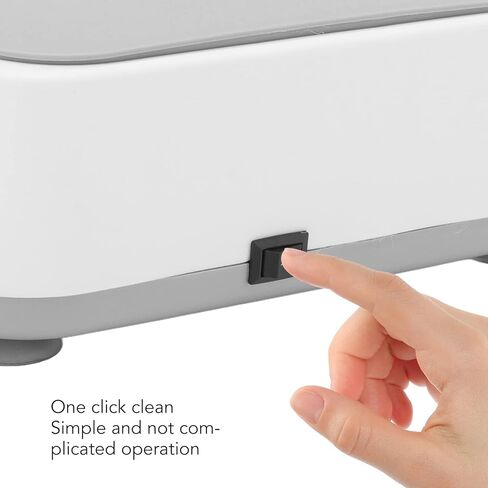 Pilipane Ultrasonic Jewelry Cleaner Machine, Ultrasonic Cleaner Machine for Eye Glasses, Ring, Earring, Necklaces, Watch Strap, Makeup Brush, Professional Eyeglasses Cleaning Machine (White) in Saudi Arabia