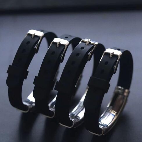 Red Medical Alert ID Bracelet for Women Men's Emergency First Aid Health Alert Laser Engraved Satinless Steel Adjustable Silicone Wristband Bracelets in Saudi Arabia