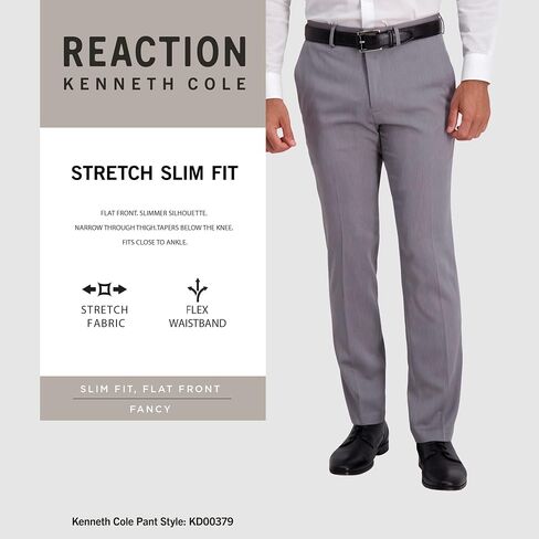 بنطال Kenneth Cole REACTION الرجالي ذو المقاس النحيف من هيذر in Saudi Arabia