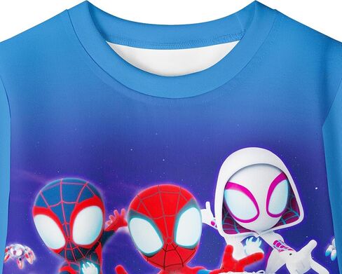 Toddler Boys Shirt Set Two Piece Kids Tee Top And Pant Long Sleeve Hero T-Shirt Cute in Saudi Arabia