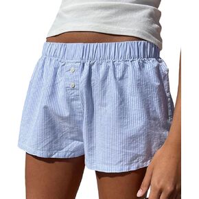 Women Boxer Shorts Baggy Y2k Summer Comfy Casual Micro Pajamas Bottoms Cute Elastic Waist Lounge Shorts