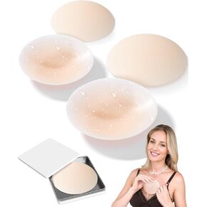 Pasties Nipple Covers No Show Cakes Body Backless for Women Adhesive Strapless Sticky Bra Push Up