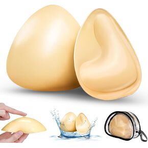 Bra Inserts, Double-Sided Sticky Bra Pads Inserts, Push Up Sticky Bra, Natural Shaping, for Swimsuit Sport Bra