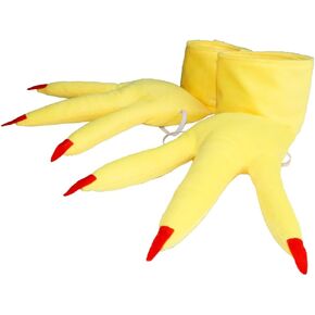 Rooster Chicken Cuffs Feet Costume Shoes Covers Yellow