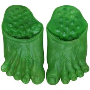 Cosplay Green Giant Feet Count Slippers Costume Masquerade Props (Green)