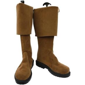 Pirate Costume Men Boots Cosplay Adult Captain Brown Shoes Costumes Pirate Boots Halloween Accessories