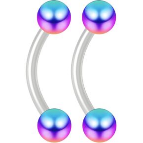 2 قطعة 16 جرام مرنة Bioflex منحني الحديد 3 مللي متر بأكسيد الكرة Bioplast J-Curve عازمة الموز بار