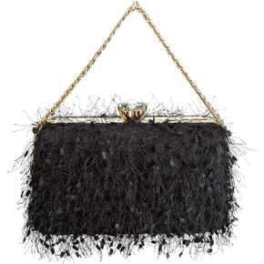 YYW Clutch Purse for Women Cute Handbags Top Handle Evening Bag Crossbody Bag Shoulder Bag for Wedding Party Prom Banquet