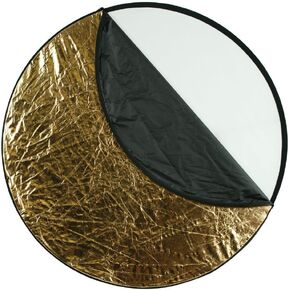 Westcott Collapsible 5-in-1 Reflector with Gold Surface (50") for Photography and Video. Includes Carry Case