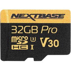Nextbase 32GB U3 Micro SD Memory Card - with Adapter - Compatible with Nextbase in-Car Dash Cams Series 1 and 2