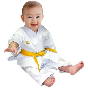 MOOTO Korea Taekwondo KAEKI First Birthday Uniform & Belt Gift Sets for 1st Birthday, 12 months