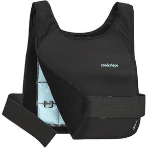 HYPERWEAR Cool2Shape Cooling Workout Vest/Waist Belt - Brown Fat Activation Cooling Burns More Calories - with Cooling Packs
