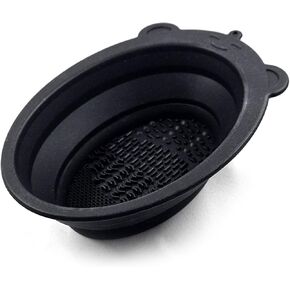 Collapsible Shaving Bowl - Silicone Rubber Multi Purpose Portable Bowl - Pocket Size, Easy to Carry, Durable, Flexible in Kuwait