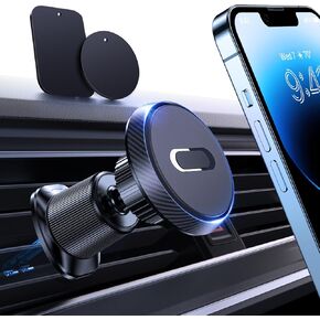 [Upgraded] Miracase Universal Magnetic Phone Holder for Car,[2nd Generation Vent Clip&Strong Magnets] Hands Free Car Phone Mount, Air Vent Cell Phone Holder for All Phones