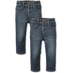 The Children's Place Baby Boys' and Toddler Multipack Basic Stretch Straight Leg Jeans