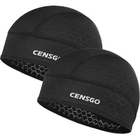 CENSGO Skull Cap Helmet Liner for Men Women, Cycling Cap Sweat Wicking Liner, Cooling Head Cover for Running