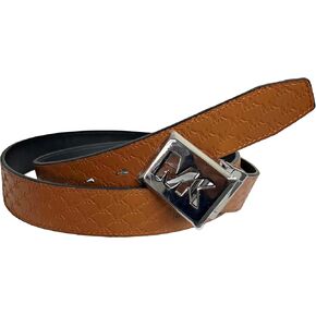 حزام مايكل كورس منقوش بشعار ذو وجهين مقاس واحد (الأمتعة/أسود) in Kuwait