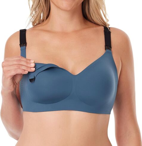 Momcozy Nursing Bras for Breastfeeding, 3.0 Jelly Strip Lift Support Maternity Bra, Seamless Soft Wirefree Pregnancy Bra in Saudi Arabia