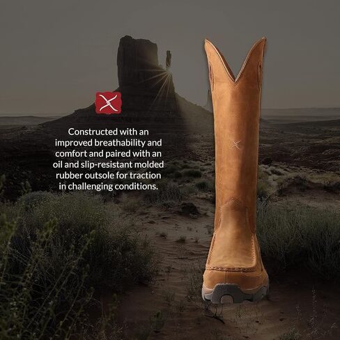 Twisted X Men's 17" Viperguard Snake Boots - Slip-Resistant and Waterproof Knee-High Hunting Boots in Saudi Arabia