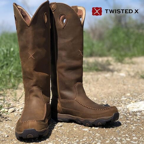 Twisted X Men's 17" Viperguard Snake Boots - Slip-Resistant and Waterproof Knee-High Hunting Boots in Saudi Arabia