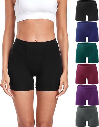 wirarpa Women's Modal Boy Shorts Panties Soft Microfiber Boxer Briefs Underwear MultiPack in Saudi Arabia