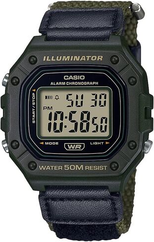 Casio Illuminator Alarm Chronograph Digital Sport Watch (Model W218HC-8A2V) (Light Gray) in Kuwait