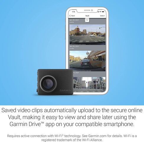 Garmin Dash Cam 67W, 1440p and Extra-Wide 180-degree FOV, Monitor Your Vehicle While Away w/ New Connected Features, Voice Control, Compact and Discreet, Includes Memory Card (Renewed) in Saudi Arabia