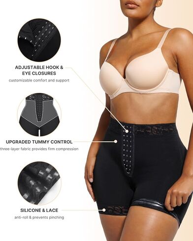 SHAPELLX Butt Lifting Shapewear Tummy Control Butt Lifting Shorts with Built-in Steel Bones in Kuwait