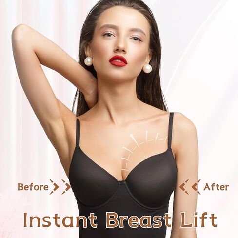 مجموعة شريط الصدر، شريط لرفع الثدي مع بتلات وأغطية الثدي من السيليكون بشريط الجسم، شريط رفع الثدي الفوري بعرض 3 بوصة للثدي، شريط لاصق لاصق قابل للتنفس للملابس بدون ظهر وبدون حمالات in Kuwait