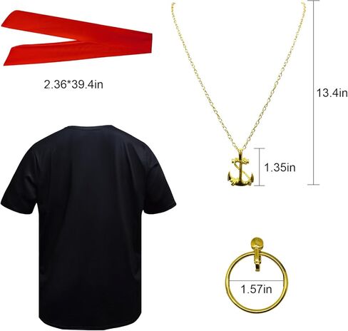 زي القراصنة زي الرجال والنساء الملحقات، تي شيرت مضحك قراصنة الرحلات البحرية، قميص الكاريبي الجدة لجميع القديسين in Kuwait